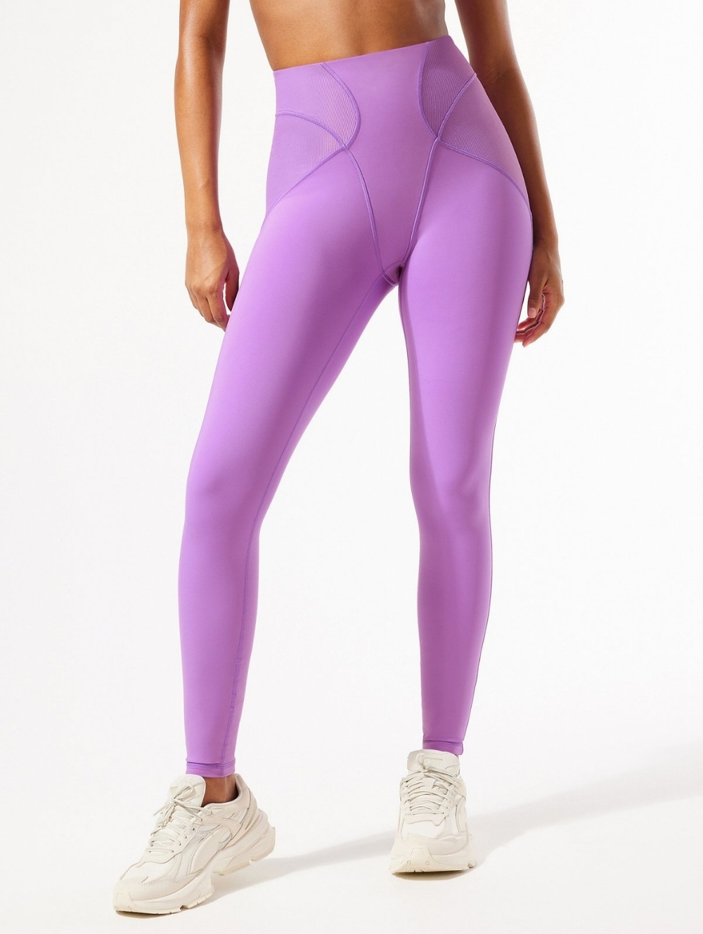 Savage X Fenty Sports Curve Alert Lilac High-Waist Performance Leggings
